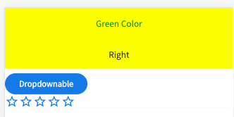 Yellow Navbar With Green Text